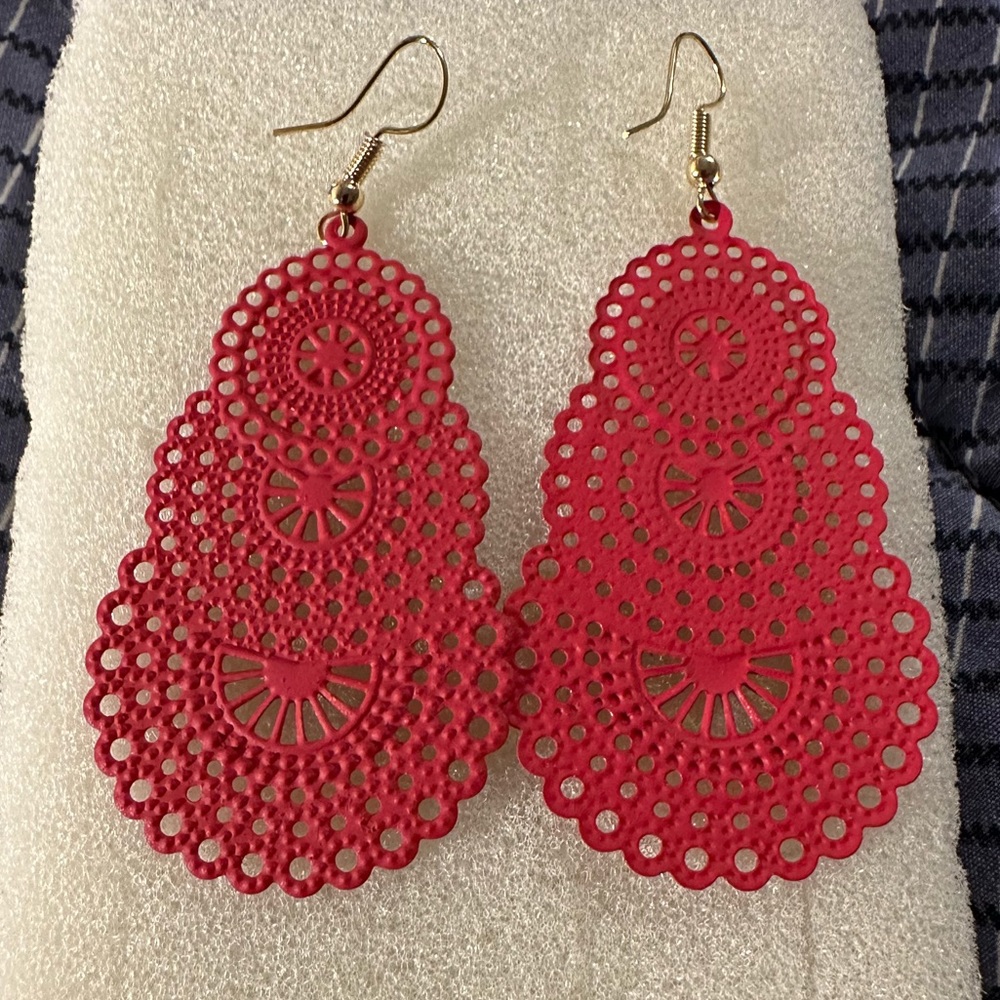Bohemian Hollow Out Geometric Drop Earrings